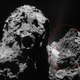 Illustration for article titled An Epic One-Kilometer Cliff On The Surface Of Rosetta's Comet